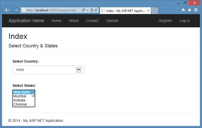 Working with Dropdownlist in MVC